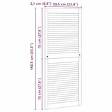 thumbnail of vidaXL Kastdeur Naturel 140.5x2x59.5 cm Massief grenenhout
