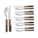 thumbnail of Tramontina STEAK-/PIZZA Besteck, 12-teilig, 6 Personen, Edelstahl, spülmaschinenfest, Holzgriff FSC