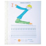 thumbnail of Exacompta - Réf. 5120E - 10 sachets de 10 pochettes perforées en Polypropylène grainé - Format écolier pour les classeurs 17x22cm des plus petits