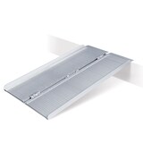 thumbnail of Auffahrrampe aus Aluminium, klappbar, Länge 1200 mm, BxH 700x35 mm, geklappt 360 mm breit, Tragkraft 270 kg