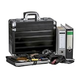 thumbnail of Alumaxx Pilotenkoffer Trolley Business Koffer Aktenkoffer Rollen schwarz 45166