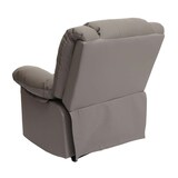 thumbnail of Fernsehsessel HWC-G15, Relaxsessel Liege Sessel, Leder + Kunstleder 101x87x100cm ~ taupe