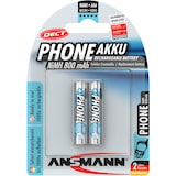 thumbnail of Ansmann 5035332 Nimh Micro AAA Akku, Dect-Telefon, 800 mAh, 2er Pack