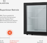 thumbnail of Brooklyn Minibar 23 Liter Klasse E schwarz Glas 0dB Schwarz