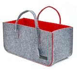 thumbnail of Schwerlast Filztasche - 50x25x25 Filz Einkaufstasche - Kamintasche Kaminholzkorb