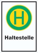 thumbnail of Schild Haltestelle A1 (594x841mm)