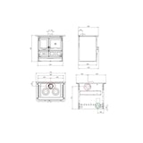 thumbnail of Cuisinière à bois sans bouilleur ROSAL.16ACIER