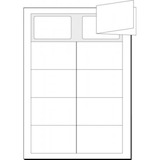 thumbnail of Klapp-Visitenkarten 3C beidseitig bedruckbar 225g/qm hochweiß VE=50 Stück