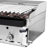thumbnail of MBH - Professioneller Gas Lavasteingrill, 60 cm, aus rostfreiem Stahl und baskischer Grill für Restaurant, Catering.
