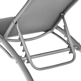 thumbnail of 2 Gartenliegen aus Aluminium, 5-stufig  2grau