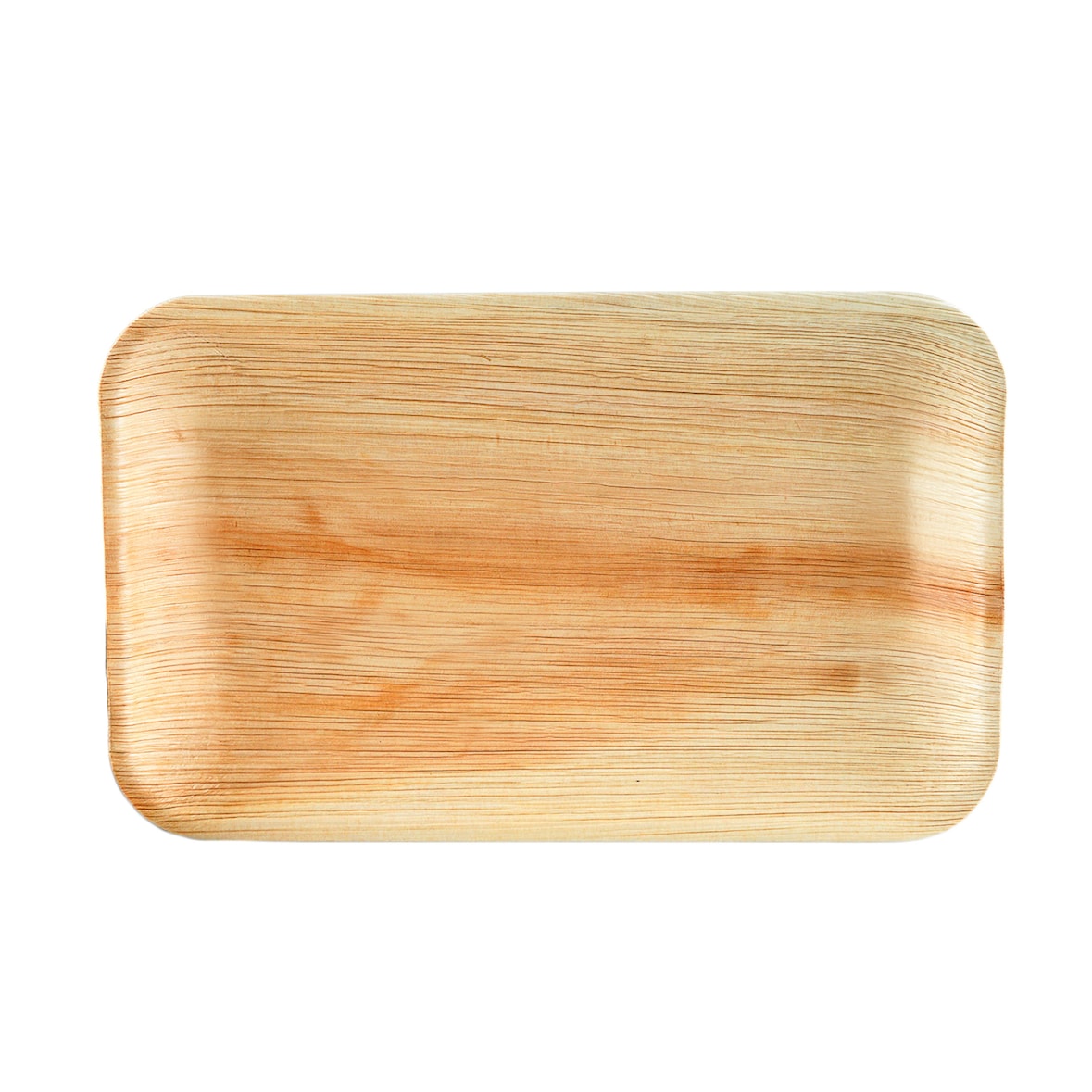 WISEFOOD 50 Teller - Palmblatt Teller rechteckig 12 x 16 cm