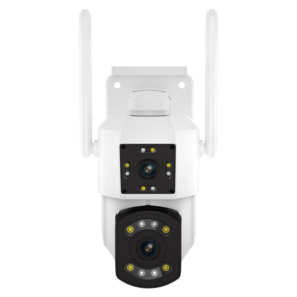 Camera IP WiFi 2x3MP Dual Lens Écran Double Voix Bidirectionnelle Détection Mouvement Noir YONIS