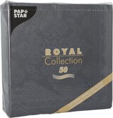thumbnail of 12500 Servietten "ROYAL Collection" 1/4-Falz 40 cm x 40 cm schwarz "Arabesque"