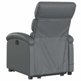 thumbnail of vidaXL Massagesessel mit Aufstehhilfe Elektrisch Grau Kunstleder