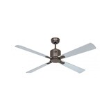 thumbnail of CasaFan ECO NEO III 132 cm Deckenventilator mit WLAN, 948202 W, Motor in hellem Chrom / Teakholz und schwarze Wendeflügel