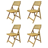 thumbnail of EME Pack 4 Sillas Cannage Plegable Natural de Madera. 40,5x43x83cm