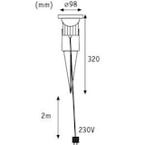 thumbnail of Paulmann Projecteur de jardin LED  IP65 rond 98mm  max. 28W  230V  Alu Aluminium 93751