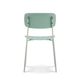 thumbnail of Set 4 sedie verdi dal design minimalista in metallo e resina