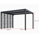 thumbnail of HABRITA Pergola Bioclimatique 10.80m² Gris Anthracite per3630mbi
