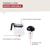 thumbnail of Fackelmann magnetronbestendige theepot van 1 liter