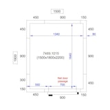 thumbnail of Chambre froide positive avec groupe 1500x1800x2200 - Combisteel