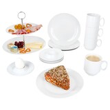 thumbnail of 13tlg Etageren-Frühstücksset Tommy Teller Becher Eierbecher Etagere 2-stöckig