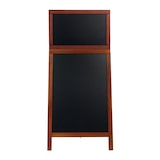 thumbnail of Securit® Stoepbord "Duplo-Top" - Mahonie - Gelakt rubberhout - 55x120cm