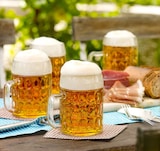 thumbnail of 6x Stölzle Oberglas Bierkrug Tübinger 0,5 l, geeicht, Übermaß, mit Schild, Bierglas