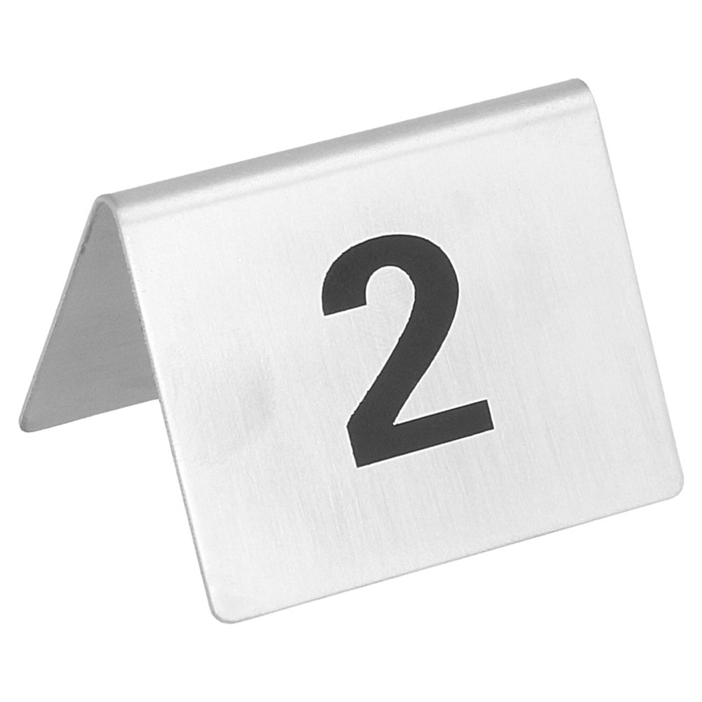 Garcia de Pou - Numeri Per Tavola Da 1 A 25 5,2X4,2 Cm Argento Acciaio Inox