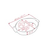 thumbnail of Peugeot ovale Auflaufform Appolia Ofenform Keramik Ecru 40 cm 60541