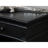 thumbnail of Amaretta Sideboard antik schwarz patiniert, mit 3 Türen und 3 Schubladen Breite 142 cm, Höhe 86 cm.