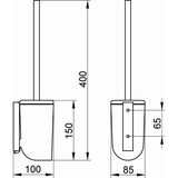 thumbnail of KE WC-Bürstengarnitur ELEGANCE m Metall-
