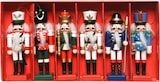 thumbnail of 6 Weihnachtsschmuck Nussknacker 12cm Holz Baumbehang Anhänger Christbaumschmuck