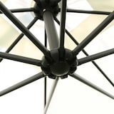 thumbnail of Verstelbare parasol van 3x3m en 4 witte gewichtsplaten