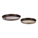 thumbnail of Set de 2 plateaux décoratif Ali -  Multicolore  Métal Amadeus 15.00x15.00 cm