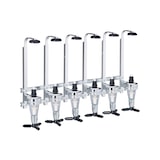 thumbnail of Relaxdays Barbutler Wand, Portonierer für 6 Flaschen, Profi Portionierer 3 cl, Bar Accessoire, HBT: 53x36x11 cm, silber