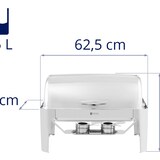 thumbnail of Royal Catering Chafing Dish - GN 1/1 -  - 8,5 L - 2 contenedores de combustible - Rolltop