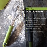 thumbnail of Fackelmann Frusta da cucina con manico in plastica riciclata, materiale parte funzionale in acciaio inox, dimensioni 32 x 7.5 x 7.5 cm, Linea Oliva