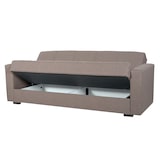 thumbnail of Divano Letto 3 Posti Con Contenitore Moderno Salvaspazio Con Meccanismo Click-Clack E Imbottitura A Molle Design Moderno 214 x 80 x 87 Cm Grigio