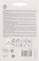 thumbnail of 12 Jubiläumskerzen mit Halter 7 cm silber `18`