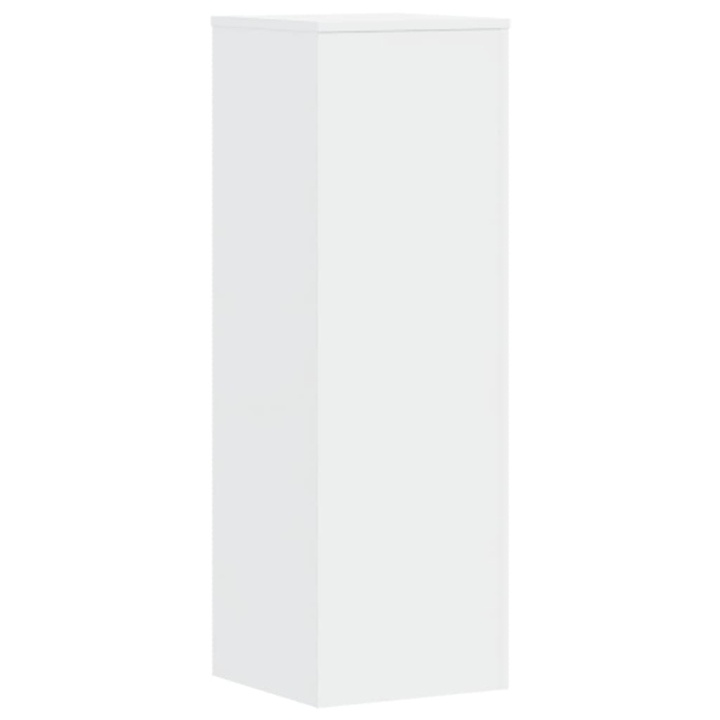 vidaXL Pflanzenständer Weiß 33x33x100 cm Holzwerkstoff