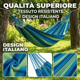 thumbnail of HEMAX, Amaca da Giardino Classica in Cotone Resistente, 270x80 cm, Comfort Outdoor, multicolore