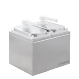thumbnail of GastroHero Saucenspender – 2 x 3 L Behälter mit Dosierpumpe PP, Edelstahl, ideal zum Portionieren von Saucen in Gastronomie & Catering