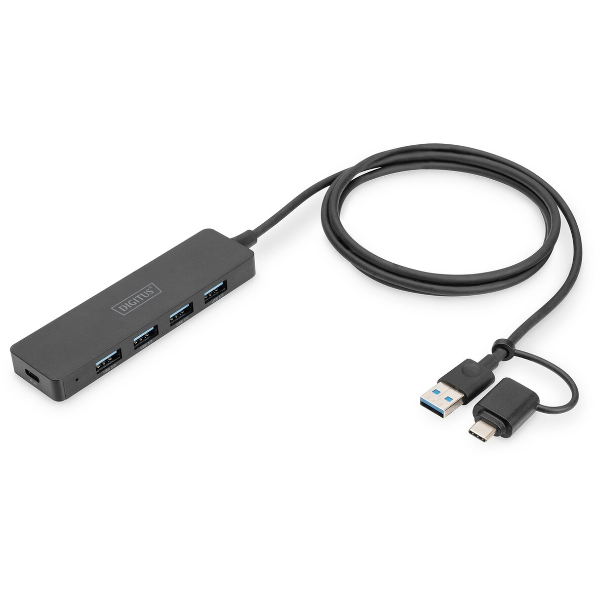 DIGITUS USB 3.0 Hub 4-Port, Slim Line