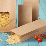 thumbnail of greenbox - bolsa de bloques S, 9 x 4,5 x 23,5 cm, lámina de PP, marrón, cinta con clip, papel kraft, 500 unidades.