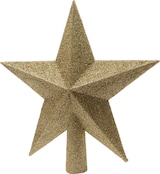 Christbaumspitze Stern Glitzer Weihnachtsbaumspitze Tannenbaumspitze gold