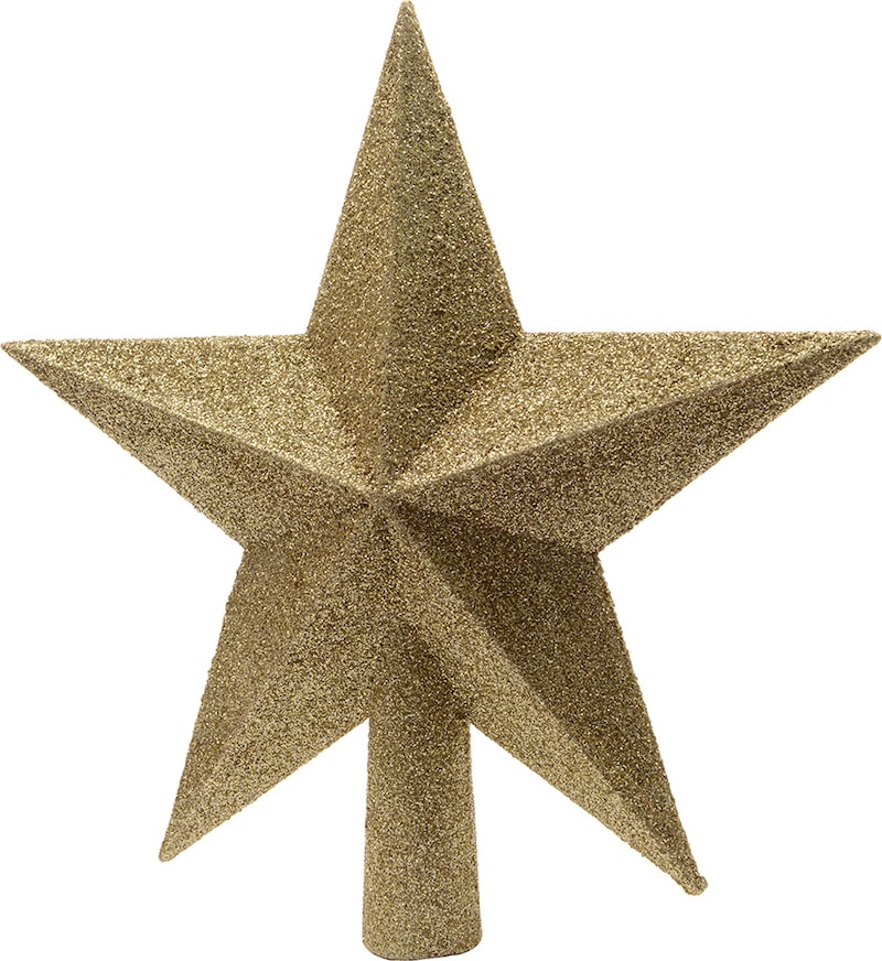 Christbaumspitze Stern Glitzer Weihnachtsbaumspitze Tannenbaumspitze gold