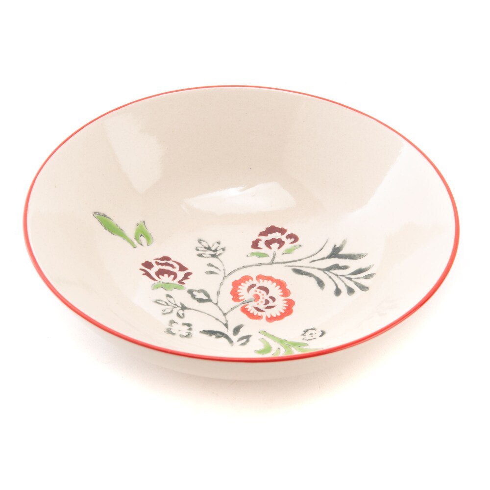 Tiefer Teller Inea x2 - Dekor Rund Steingut Amadeus 19x19 cm