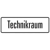 thumbnail of Hinweisschild, Technikraum - 350 x 120 x 2 mm Aluverbund