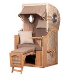 thumbnail of Strandkorb Komplettset - bene living - Ammersee Single Teak - PE shell - Modell 534 - inkl. Liftersystem